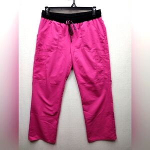 Scrubstar Scrub Pants Women's MediumPink Cargo Medical Dental Vet Nurse